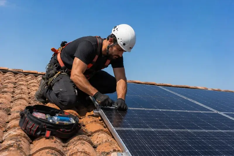 Maintenance et monitoring de panneaux solaires à Estos